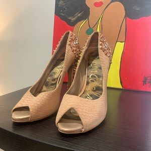 Sam Edelman - Rose gold studded (worn) Box included.